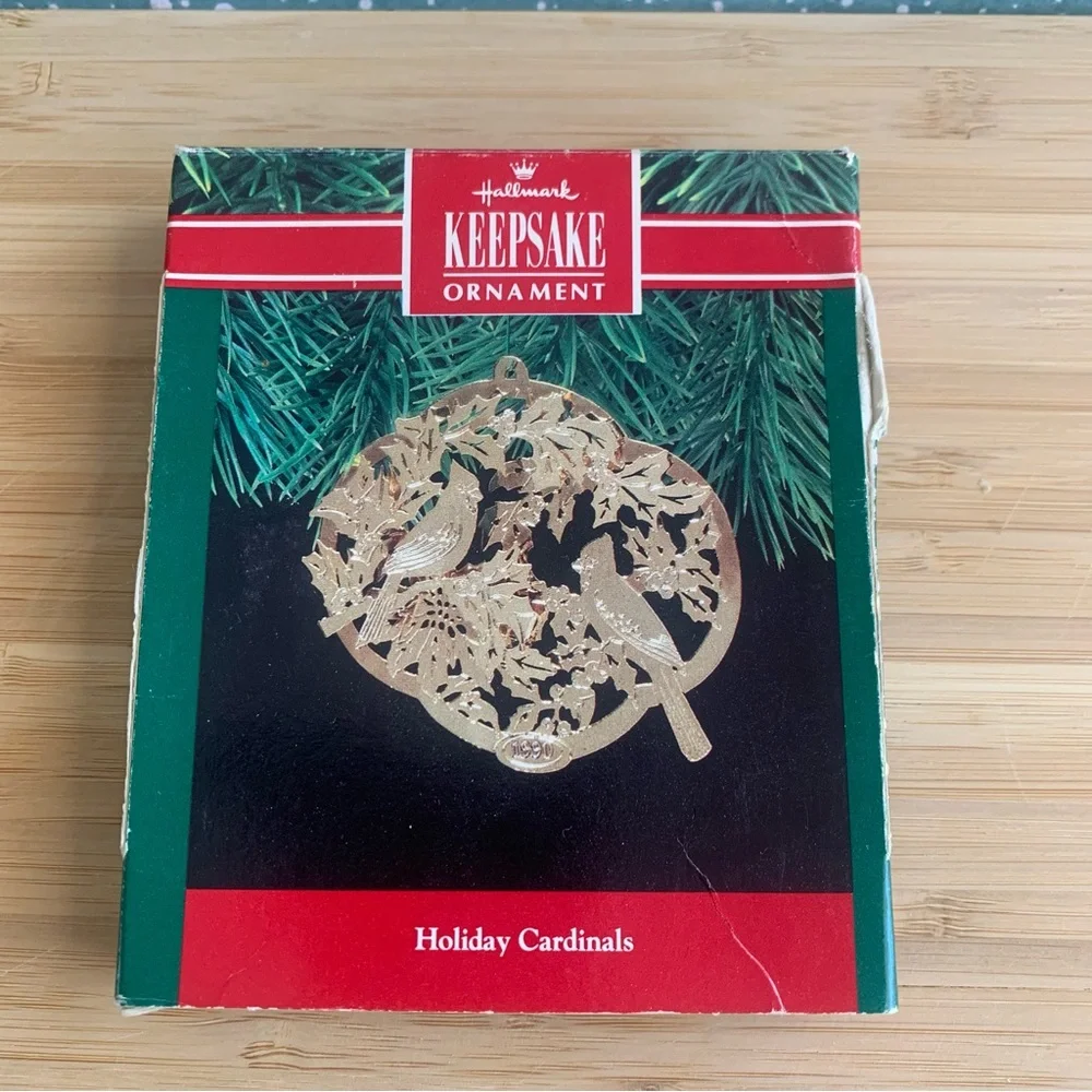 Hallmark Keepsake Ornament * Holiday Cardinals * 1990